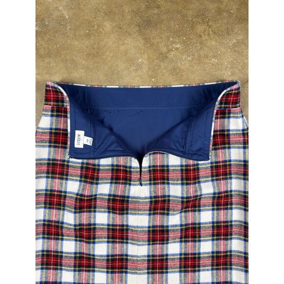 J. Crew Red and Blue Plaid Mini Skirt - Picture 3 of 9